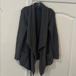 Bobeau Dark Gray Knit Cardigan